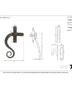 Beeswax Monkeytail Fastener With Locking (LH)