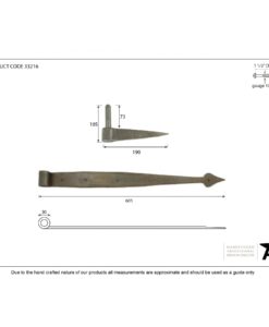 Beeswax Band & Spike Hinge 24