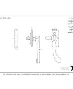 Pewter Handmade Peardrop Fastener