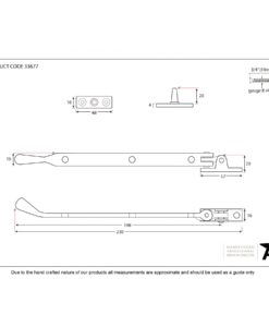 Pewter Peardrop Stay (8