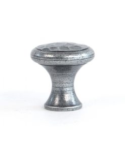 Pewter Beaten Cupboard Knob (Small)
