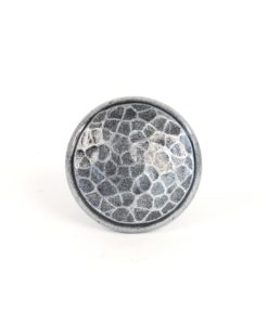 Top Down Pewter Beaten Cupboard Knob (Small)