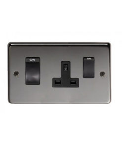 Black Nickel 45 Amp Switch & Socket