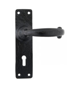 Black MF Lever Handle Lock Set
