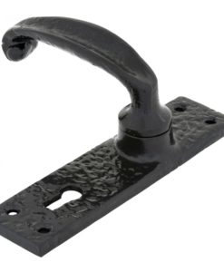 Black Lever Handle Lock Set