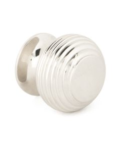 Small Polished Nickel Beehive Cabinet Knob