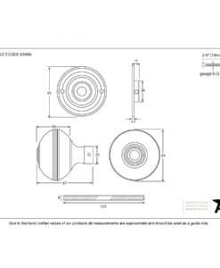 Aged Bronze Prestbury Mortice/Rim Knob Set