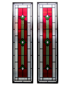 Contemporary Art Deco Stained Glass
