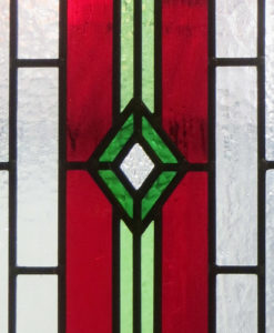 Contemporary Art Deco Stained Glass