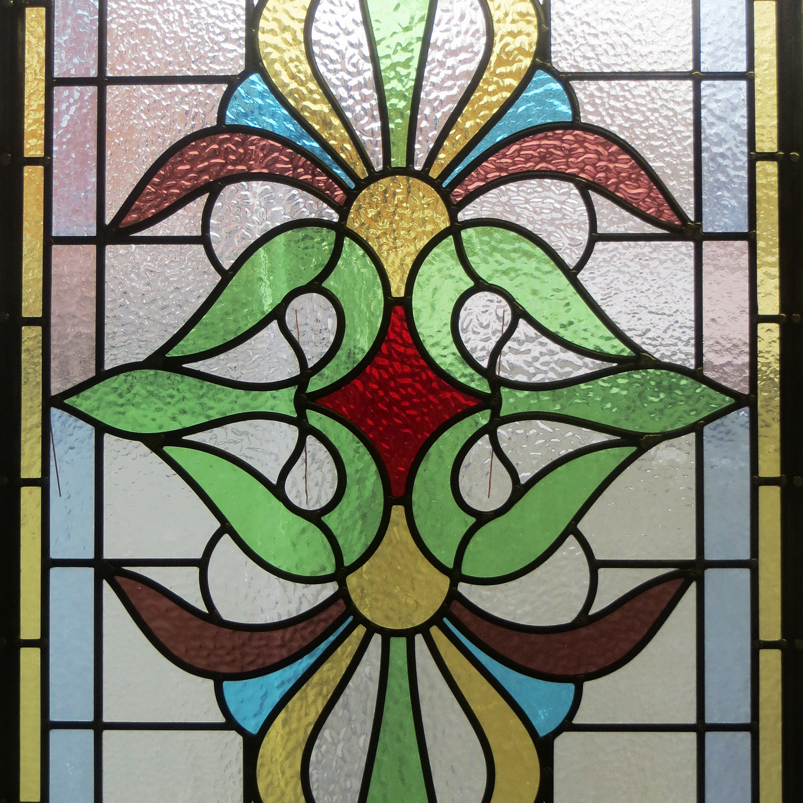 Traditional Intricate Stained Glass Panel