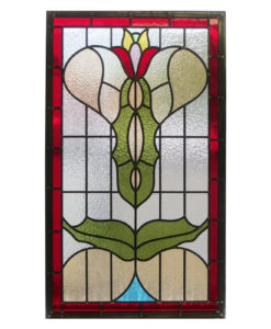 Art Nouveau Stained Glass Panel