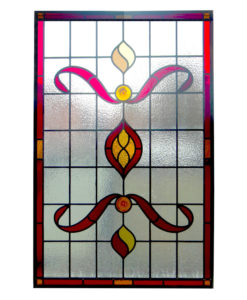 Detailed Nouveau Stained Glass Panel