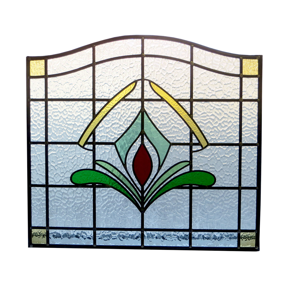Art Deco 1930s Stained Glass Panel