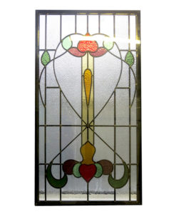 Art Nouveau Traditional Stained Glass Panel