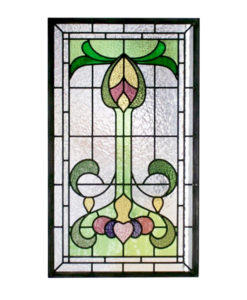 Traditional Nouveau Stained Glass Panel