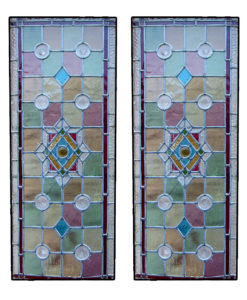 Victorian Intricate Stained Glass Panels