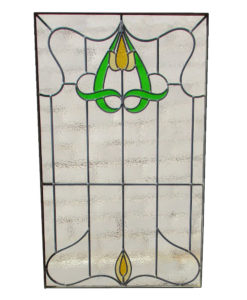 Simplistic 1930s Stained Glass Panel