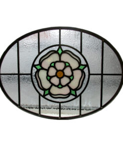 Detailed 1930s Stained Glass Panel