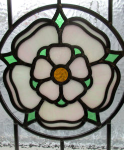 Detailed 1930s Stained Glass Panel