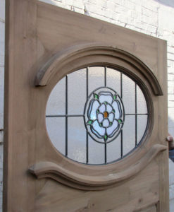 Detailed 1930s Stained Glass Panel