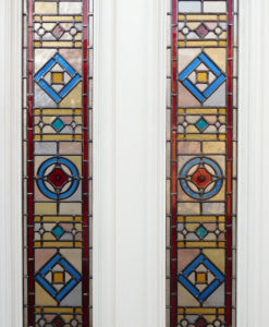 Intricate Edwardian Stained Glass Panels