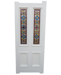 Intricate Edwardian Stained Glass Panels