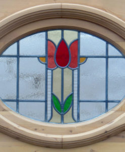 1930 Period Stained Glass Panel