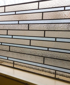 Plain Contemporary Stained Glass Panel