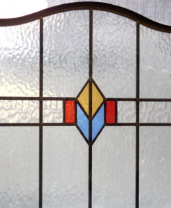 Simple Stained Glass 1930s Panel