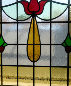 Detailed Stained Glass 1930s Panel