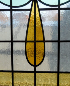 Detailed Stained Glass 1930s Panel