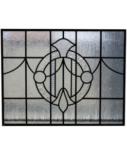 Plain Stained Glass 1930s Panel