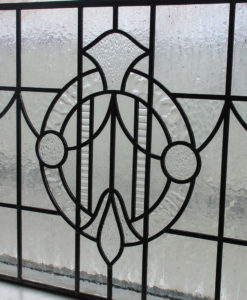 Plain Stained Glass 1930s Panel