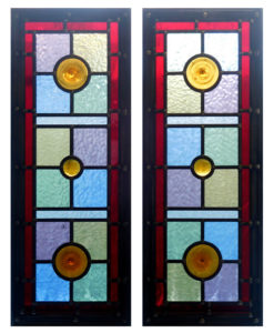 Simple Victorian Stained Glass Panels