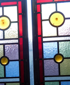 Simple Victorian Stained Glass Panels