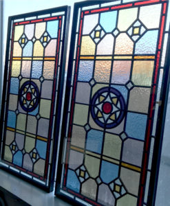 Intricate Stained Glass Victorian Panel
