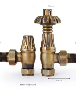 Natural Brass Thermostatic Chatsworth Valves