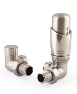 Satin Nickel Corner Thermostatic Niva Valves