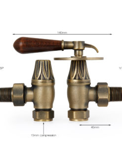 Natural Brass Renaissance Lever Handle Valves