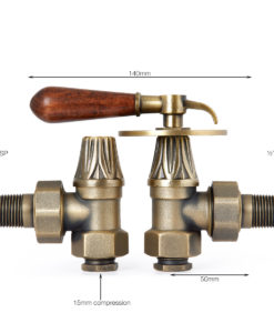 Natural Brass Renaissance Lever Handle Valves (Type A2)
