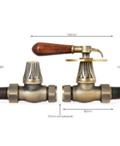 Natural Brass Renaissance Lever Handle Valves