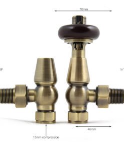 Antique Brass Thermostatic Windsor Valves