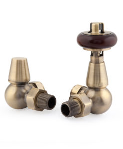 Antique Brass Corner Thermostatic Windsor Valves