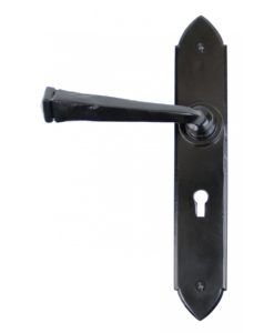 Black Gothic Lever Lock Set