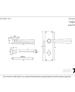 Black Straight Lever Bathroom Set