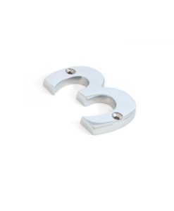 Polished Chrome Numeral 3