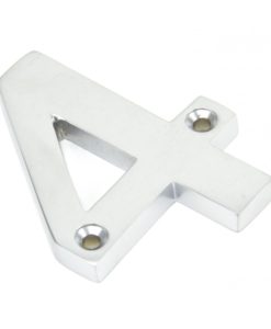 Satin Chrome Numeral No '4'