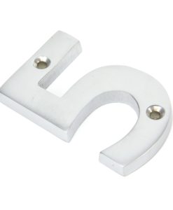 Satin Chrome Numeral No '5'