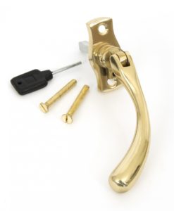 Polished Brass Peardrop Espagnolette (LH)