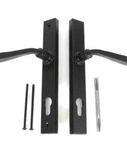 Black Avon Slimline Lever Espag. Lock Set